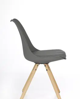 Jedálenské stoličky a kreslá Jedálenská stolička K201 Halmar Sivá