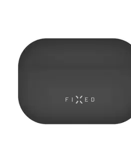Slúchadlá FIXED Silky Silikónové puzdro pre Apple AirPods Pro 2, čierne FIXSIL-999-BK