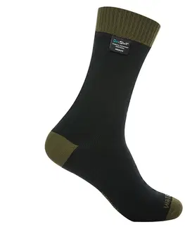 Pánske ponožky Nepremokavé ponožky DexShell Thermlite Olive Green - L