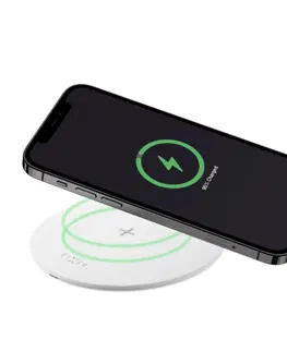 Nabíjačky pre mobilné telefóny FIXED SlimPad fast wireless charging pad for smartphone, 15 W, biela -OPENBOX (Rozbalený tovar s plnou zárukou) FIXSPAD-WH