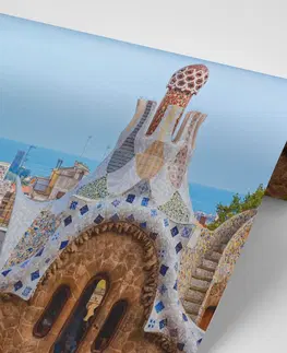Samolepiace tapety Samolepiaca fototapeta výhľad na Park Güell v Barcelone