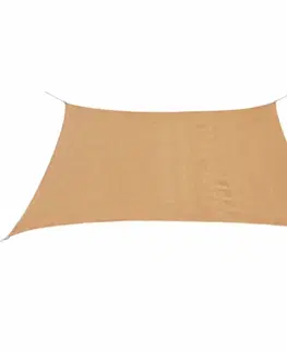 Stínící textilie Plachta proti slnku z HDPE štvorcová 3,6 x 3,6 m Antracit