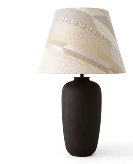 Stolové lampy Audo Copenhagen Audo Torso stolová LED lampa, hnedá/krémová, 57 cm