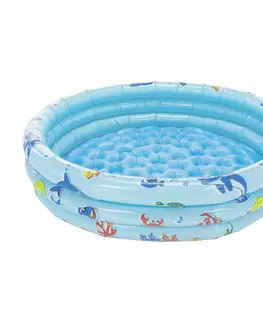 Detské bazéniky Detský nafukovací bazén, modrá/vzor, LOME