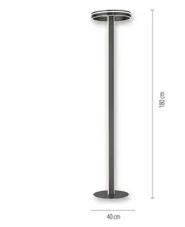 SmartHome stojacie lampy Q-Smart-Home Paul Neuhaus Q-VITO stojaca LED lampa, antracitová
