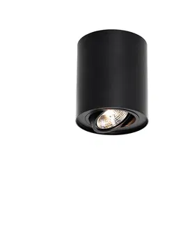 Bodove svetla Moderné stropné bodové svietidlo čierne otočné a sklopné AR70 - Rondoo Up
