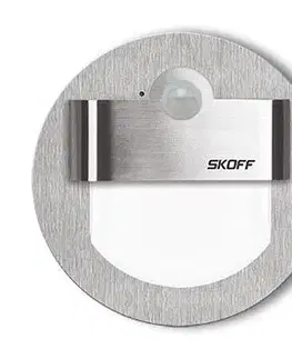 Svietidlá LED nástenné svietidlo Skoff Rueda nerez teplá 230V MM-RUE-K-H s čidlom pohybu