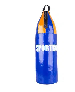 Boxovacie vrecia a hrušky Detské boxovacie vrece SportKO MP8 24x70cm / 8kg červeno-žltá