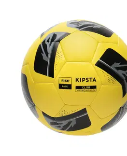 futbal Futbalová lopta Hybride Fifa Basic Club Ball veľkosť 5 žltá