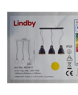 Svietidlá Lindby Lindby - Luster na lanku IBU 3xE27/60W/230V 
