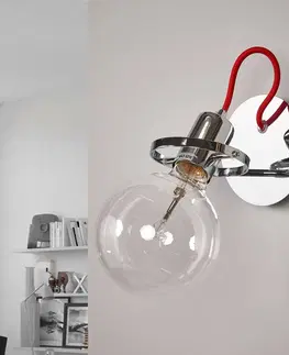 Nástenné svietidlá Ideallux Dizajnová nástenná lampa Rádio v chróme