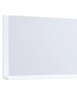 Zrkadlá na stenu Biele Zrkadlo Do Kúpeľne Š: 80 Cm