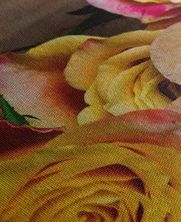 Vintage  a retro obrazy Obraz valentínske žlté ruže
