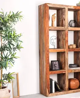 Regály a poličky LuxD Dizajnový regál Timber 180 cm Sheesham dymový