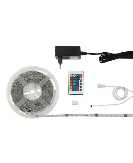 Vnútorné dekoratívne svietidlá Briloner LED pásik LED Superline Set, 3 m, diaľkové ovládanie