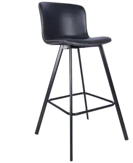Stoličky Barová stolička DM427B BLACK