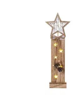 Vianočné dekorácie  LED Vianočná dekorácia 5xLED/2xAA hviezda 