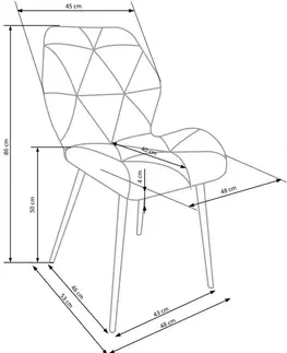 Jedálenské stoličky a kreslá Jedálenské kreslo K453 Halmar Béžová