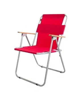 Záhradné stoličky ARLON skladacia záhradná stolička, červená 