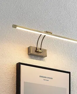 Osvetlenie obrazov Lucande Lucande Felena LED obrazová lampa, mosadz