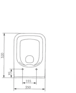 Záchody DEANTE Podstavný rám, pre závesné WC misy + SLIM tlačidlo chrom + WC CERSANIT CLEANON CREA štvorec + SEDADLO CST_WC01 051P CR2