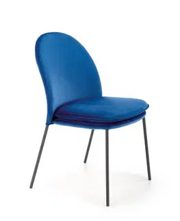 Jedálenské stoličky a kreslá Jedálenská stolička K443 Halmar Modrá