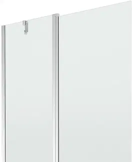 Sprchové dvere MEXEN - Flip vaňová zástena 1-krídlo 120x150 cm, transparent, chróm 894-120-101-01-00