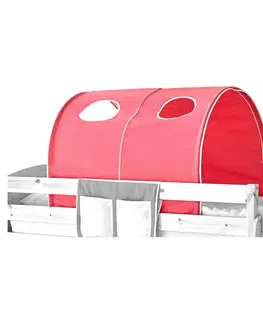 Príslušenstvo k detským posteliam Tunel Na Hranie Ružový/biely