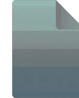 Prikrývky na spanie Ibena Deka Toronto tyrkysová/sivá, 150 x 200 cm