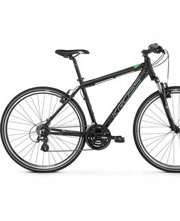 Bicykle Pánsky crossový bicykel Kross Evado 2.0 28" Gen 004 čierna/zelená - S (17", 158-170 cm)