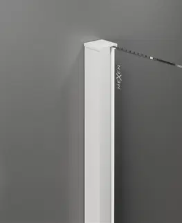 Sprchovacie kúty MEXEN/S - Velár posuvné sprchové dvere 110, transparent, biela 871-110-000-01-20