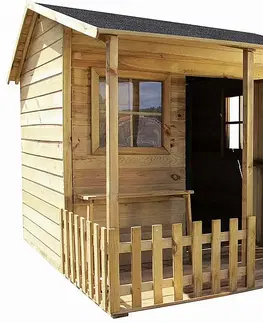 Detské záhradné drevené domčeky ASKO Detský domček MADOCK