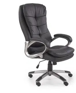 Kancelárske stoličky HALMAR Preston kancelárske kreslo s podrúčkami čierna