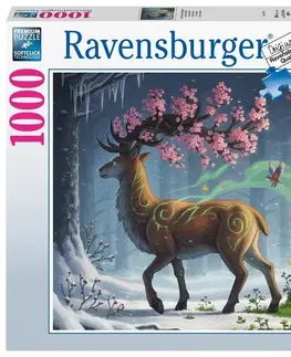 Hračky puzzle RAVENSBURGER - Jarný jeleň 1000 dielikov