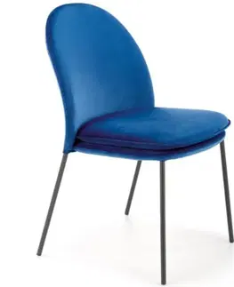 Čalúnené stoličky Stolička W165 navy blue