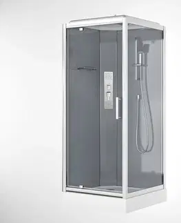 Sprchovacie kúty s vaničkou Sprchový box s hydromasážou Malta 90x90x220
