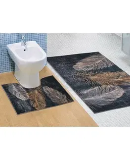 Koberce a koberčeky Bellatex Sada kúpeľňových predložiek Pierko 3D, 60 x 100 cm, 60 x 50 cm 