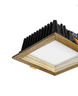Svietidlá APLED APLED - LED Podhľadové SQUARE WOODLINE LED/6W/230V 4000K 12x12 cm jaseň masív 