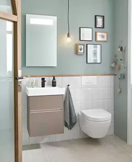 Kúpeľňa VILLEROY & BOCH - Collaro Umývadlo, 550x440 mm, s prepadom, otvor na batériu, CeramicPlus, alpská biela 4A3355R1