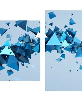 Abstraktné obrazy 5-dielny obraz lietajúce vzory