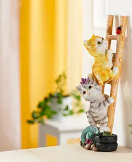 Drobné dekorácie a doplnky Dekorácia "Mačky na rebríku"