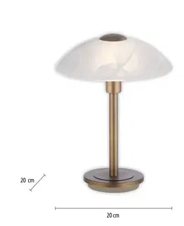 Stolové lampy Paul Neuhaus Paul Neuhaus Enova stolová lampa starožitná mosadz