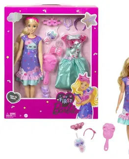 Hračky bábiky MATTEL - Barbie Moja Prvá Barbia Bábika Deň A Noc - Fialová