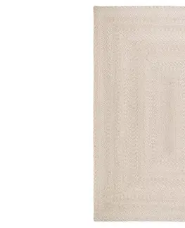 Koberce Norddan Dizajnový koberec Nasya 200 x 140 cm pieskový