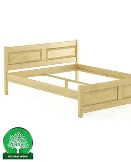 Drevené postele Posteľ buková LK109–180x200 prírodné