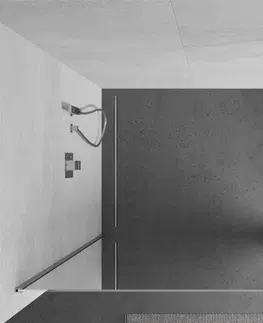 Sprchové dvere MEXEN/S - KIOTO Sprchová zástena WALK-IN 120x200 cm 8 mm, chróm, zrkadlové sklo 800-120-101-01-50