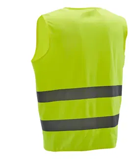 cyklistick Reflexná vesta pre dospelých 500 žltá