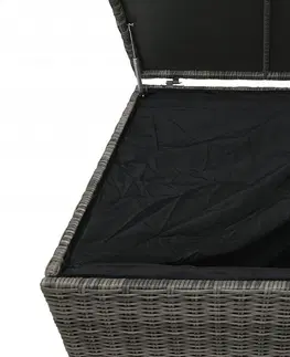 Príslušenstvo DEOKORK Box na podušky 90 x 90 cm BORNEO LUXURY (sivá)
