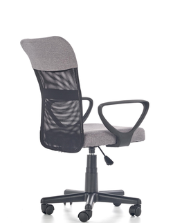 Kancelárske stoličky HALMAR Timmy kancelárska stolička s podrúčkami sivá / čierna