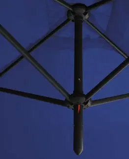 Slnečníky Dvojitý slnečník 600 x 290 cm Dekorhome Modrá